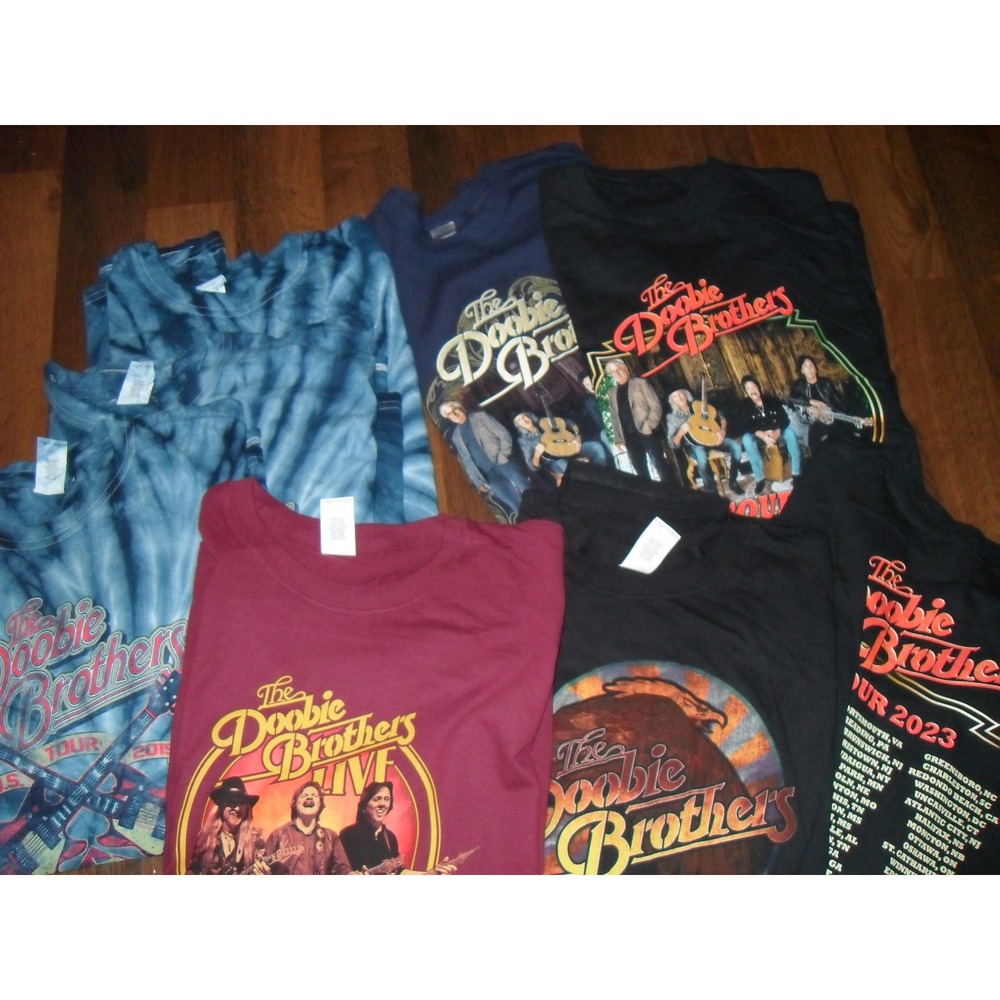 Bundle Lot of 8 The Doobie Brothers Tour T-Shirt‎ Graphic Band Music Concert XXL